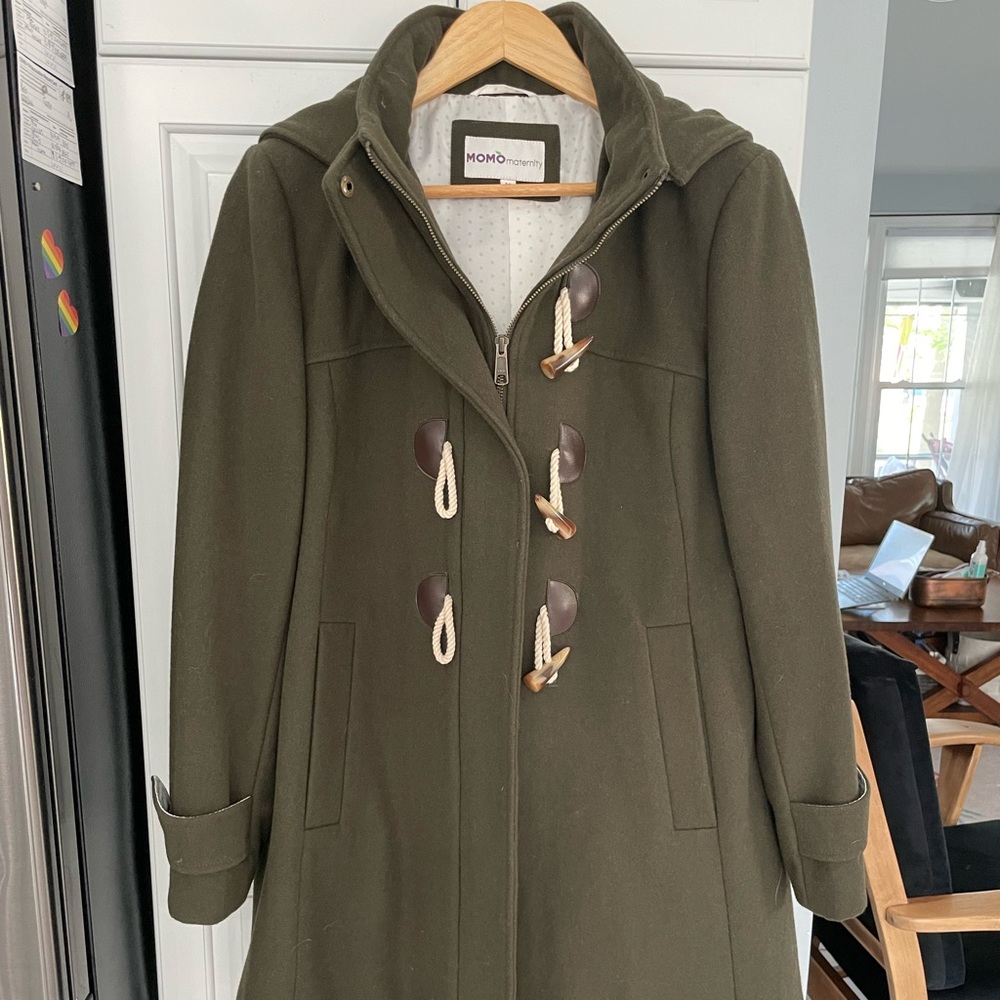 Adorable Olive Green Swing Pea Coat M